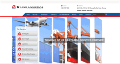 Desktop Screenshot of hk.klinelogistics.com